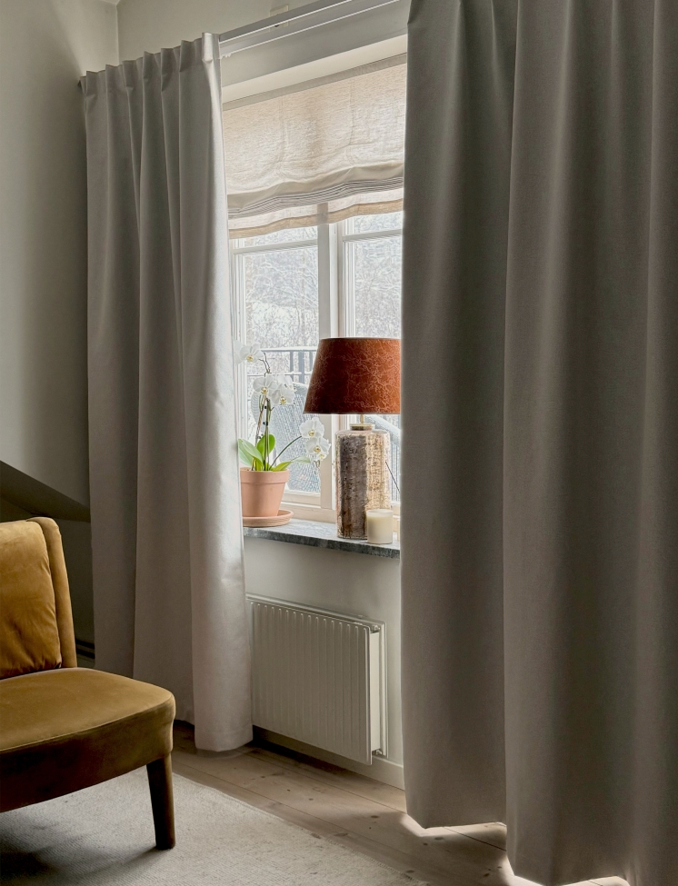 Rideau 'Nightfall' 275x250 - Gris