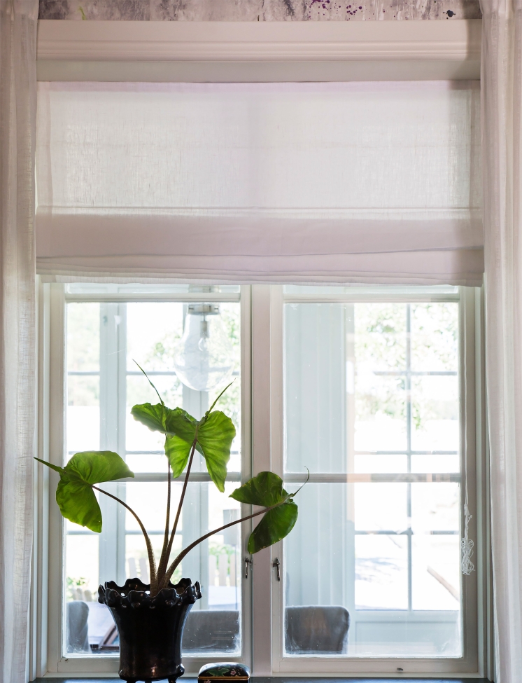 Rideau à enrouleur 'Sunday' 130x180 - Blanc