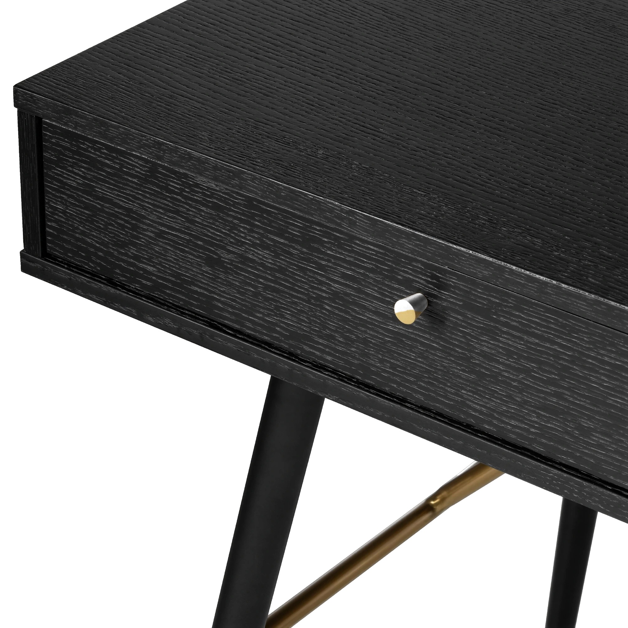 Bureau 'Lux' - Noir/ Laiton