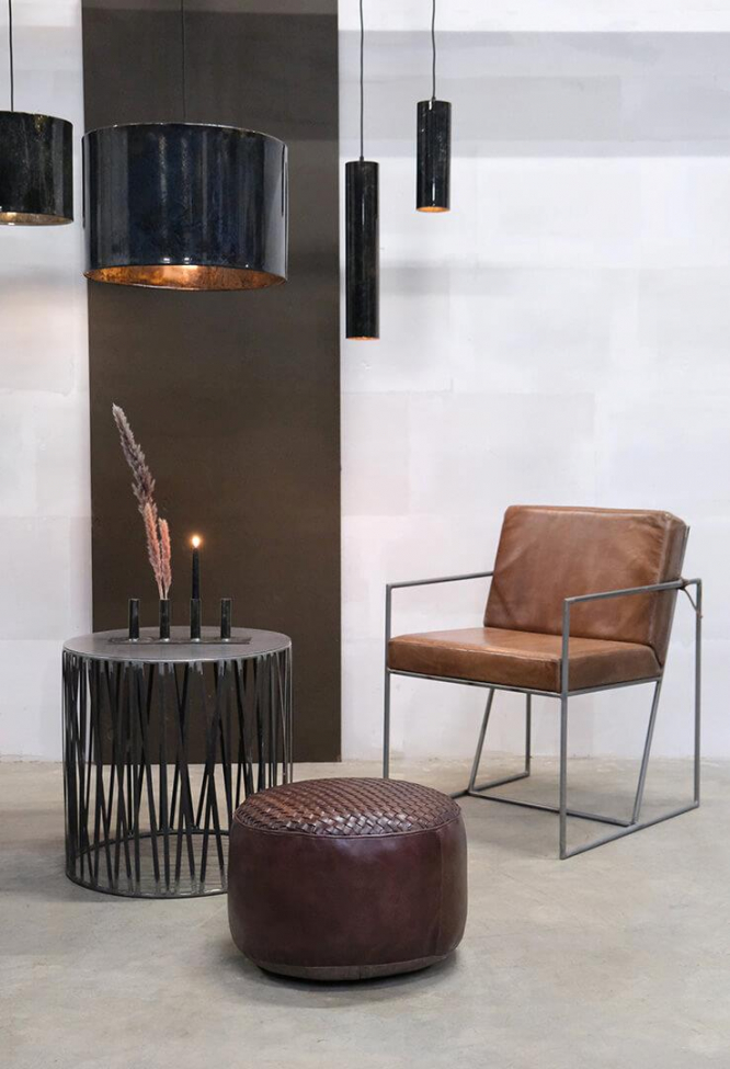 Fauteuil 'Moore' - Marron