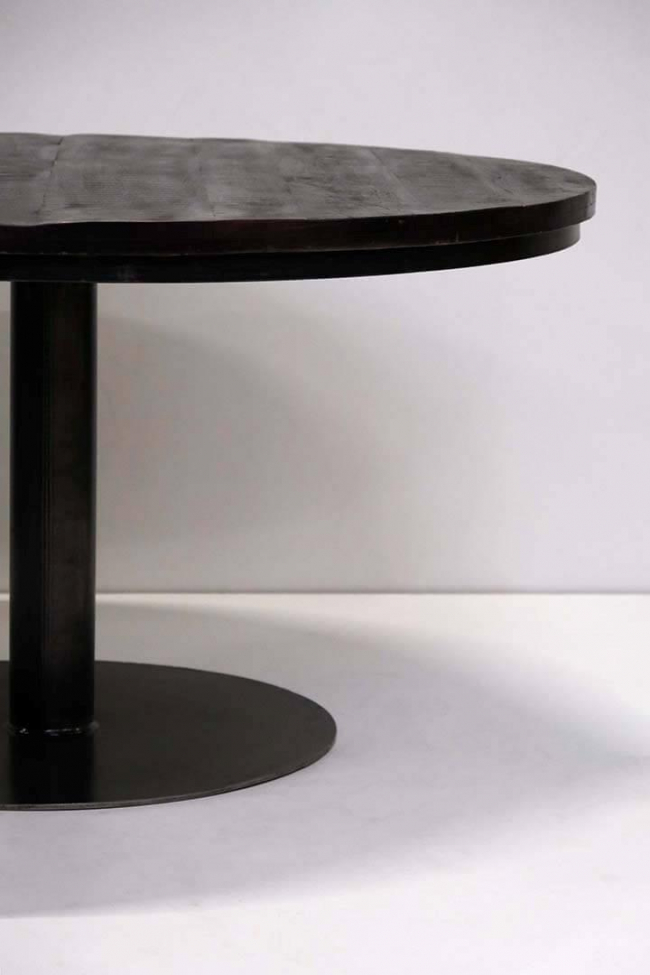 Table à manger 'Jack' Ronde 140cm - Noir