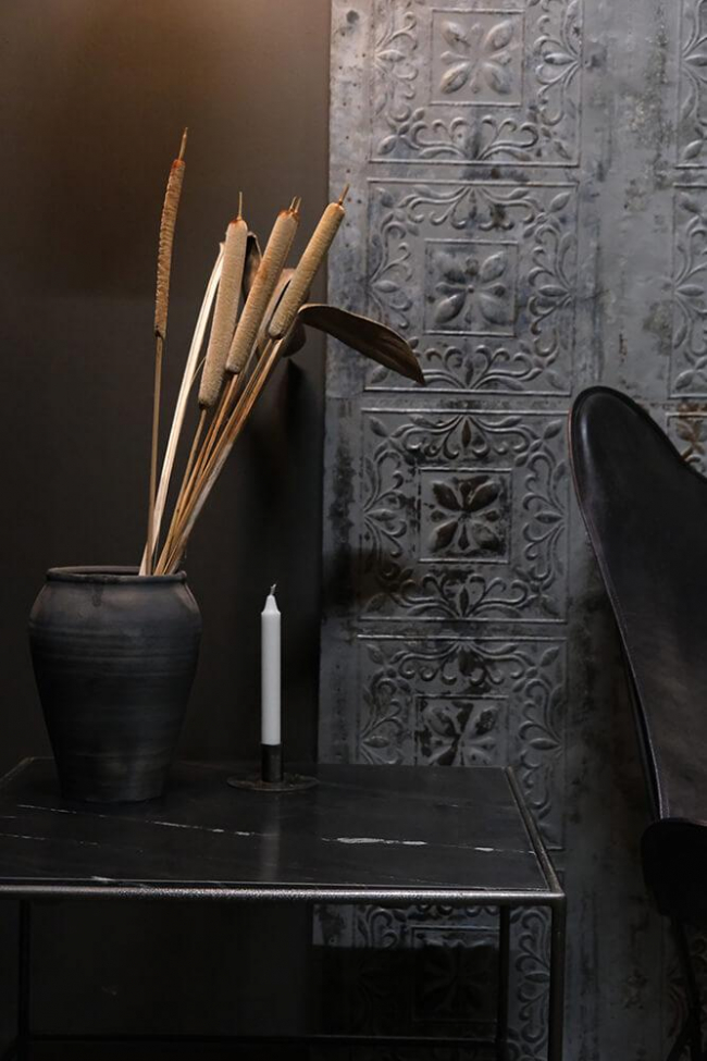 Table de café 'Jamie' - Fer/Noir