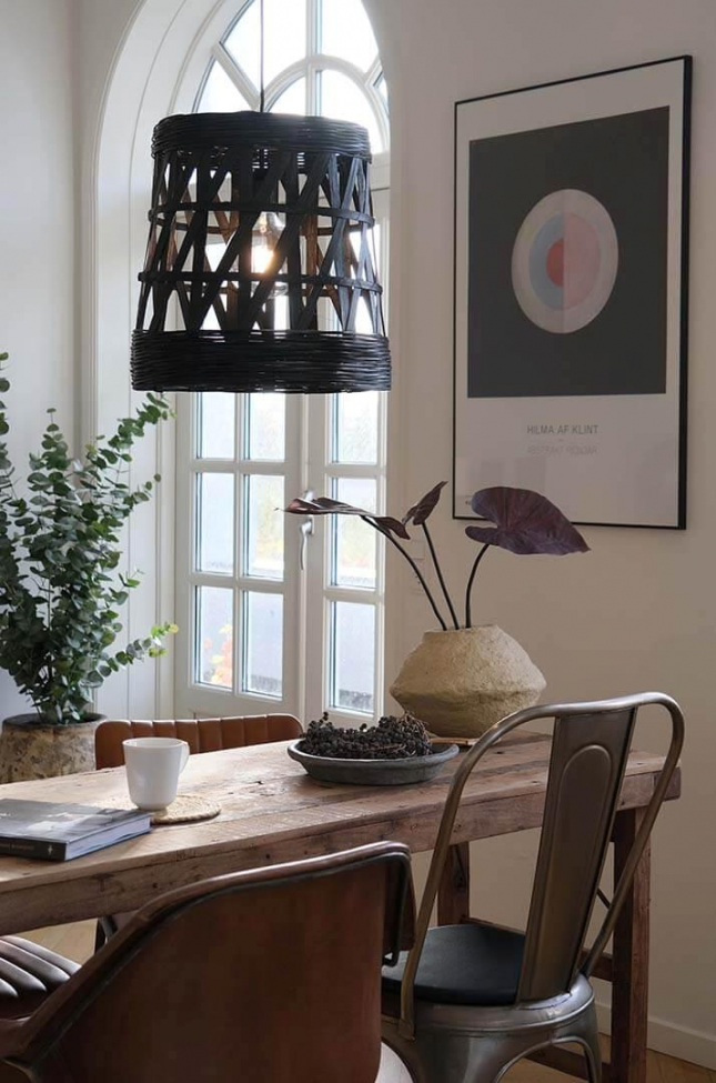 Plafonnier 'Tulda' - Noir