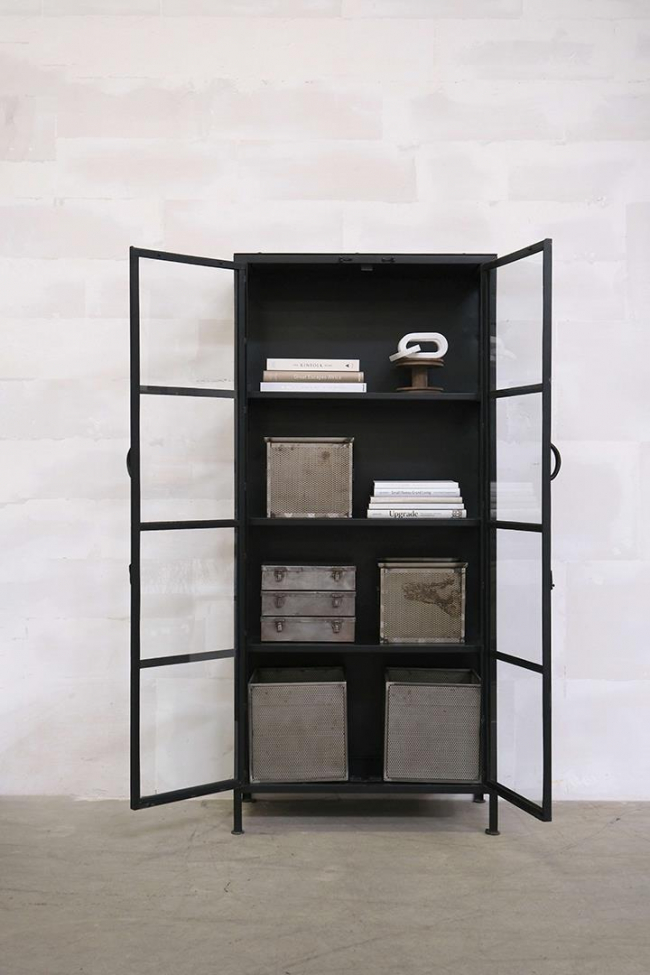 Vitrine 'Spencer' - Noir