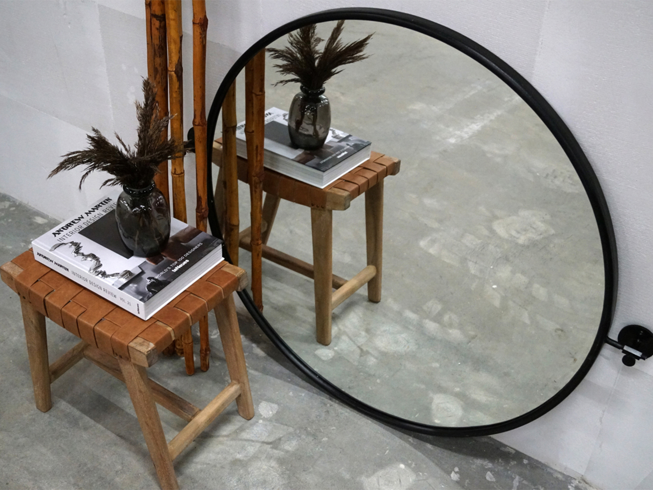 Tabouret 'James' - Brun