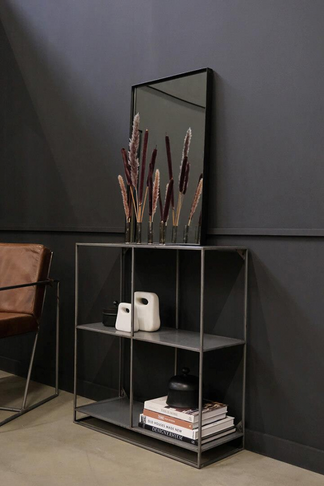 Miroir mural 'Alex' - Noir