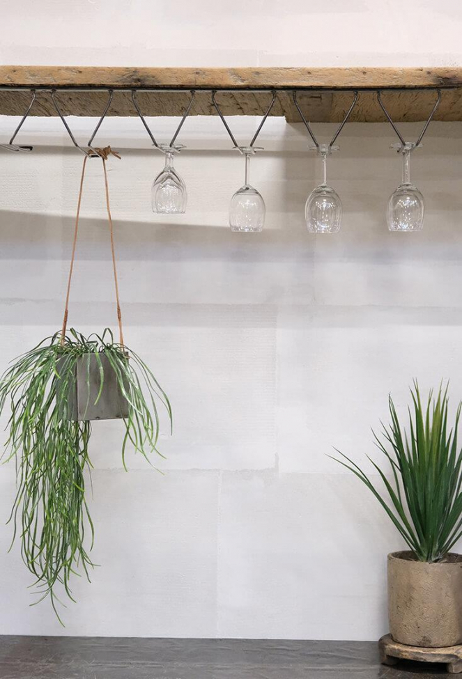 Pot suspendu 'Sikasso' - Cuir