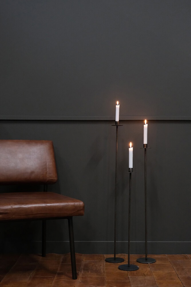 Bougeoir 'Dean' M - Fer