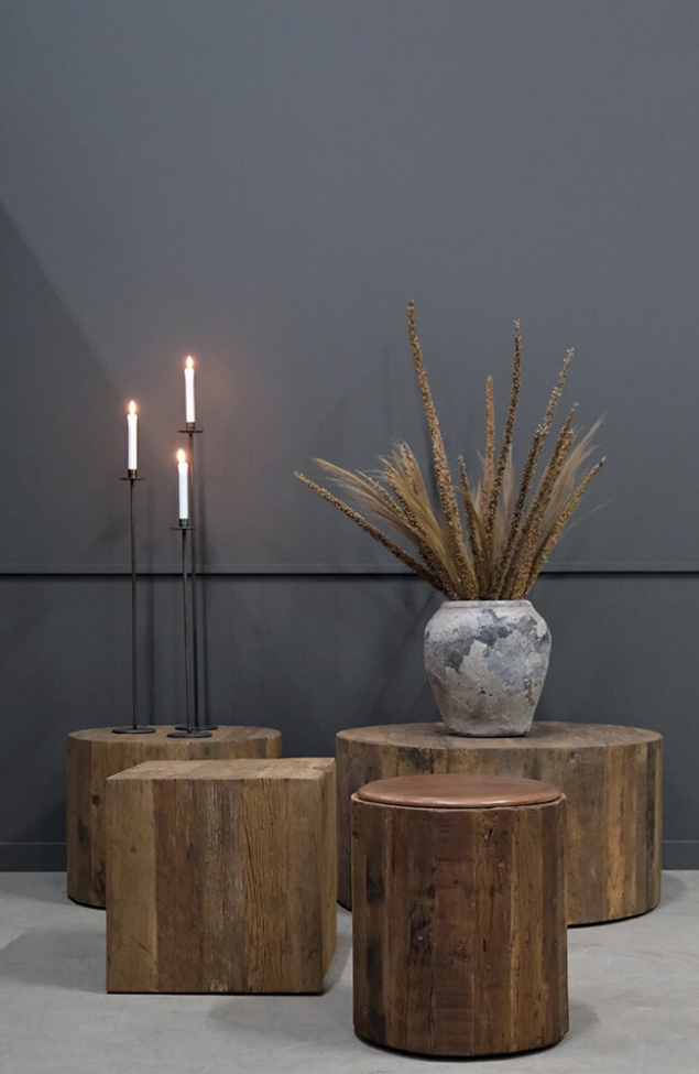 Bougeoir 'Dean' L - Fer