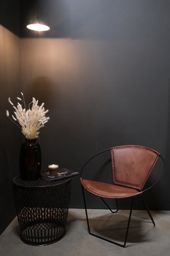 Fauteuil 'Dalton' - Brun