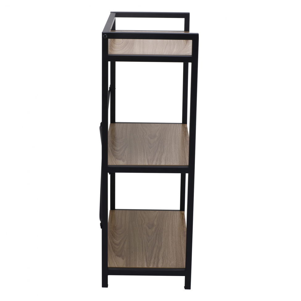 Étagère 'Tre' - Noir/Bois