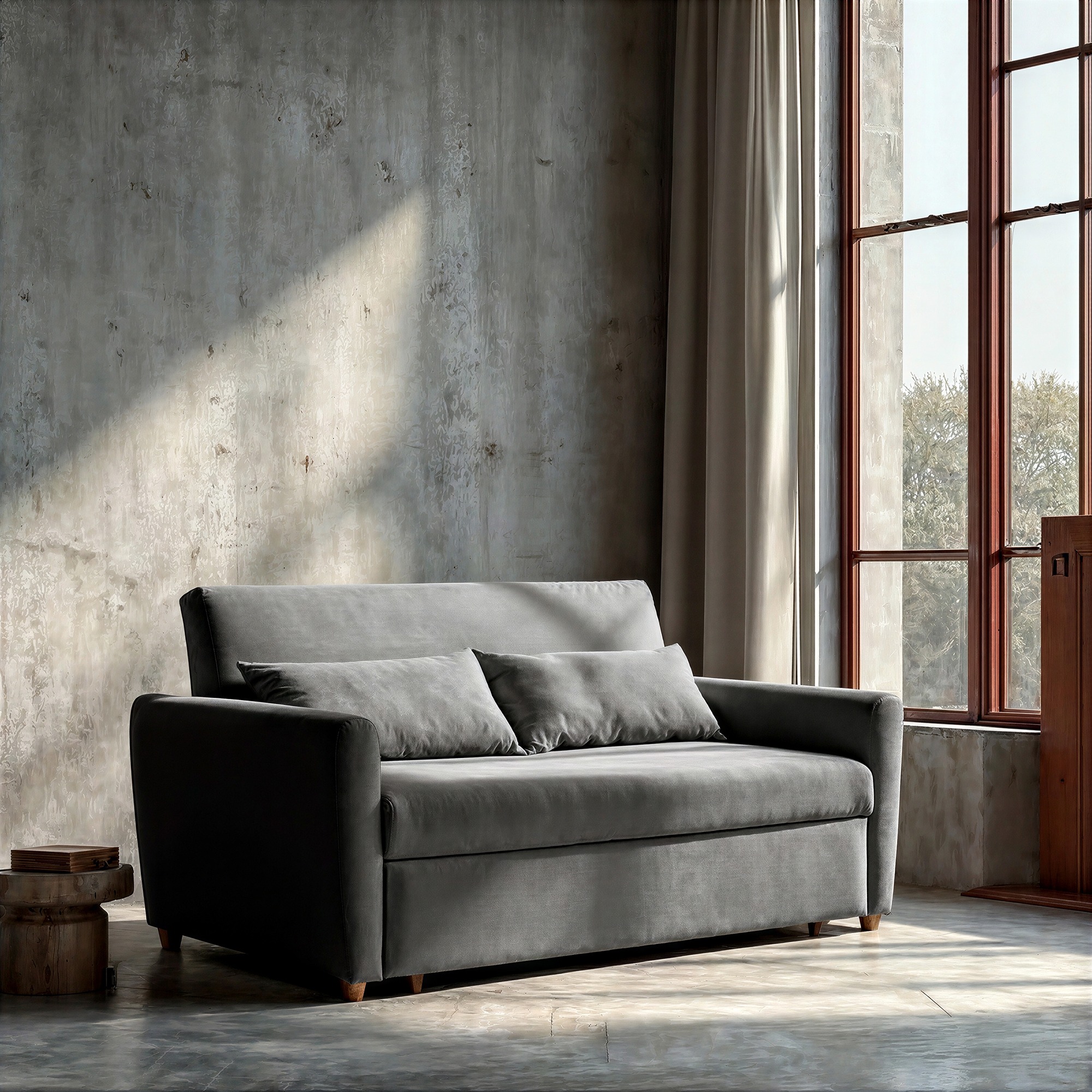 Fauteuil convertible 'San Francisco' - Gris foncé
