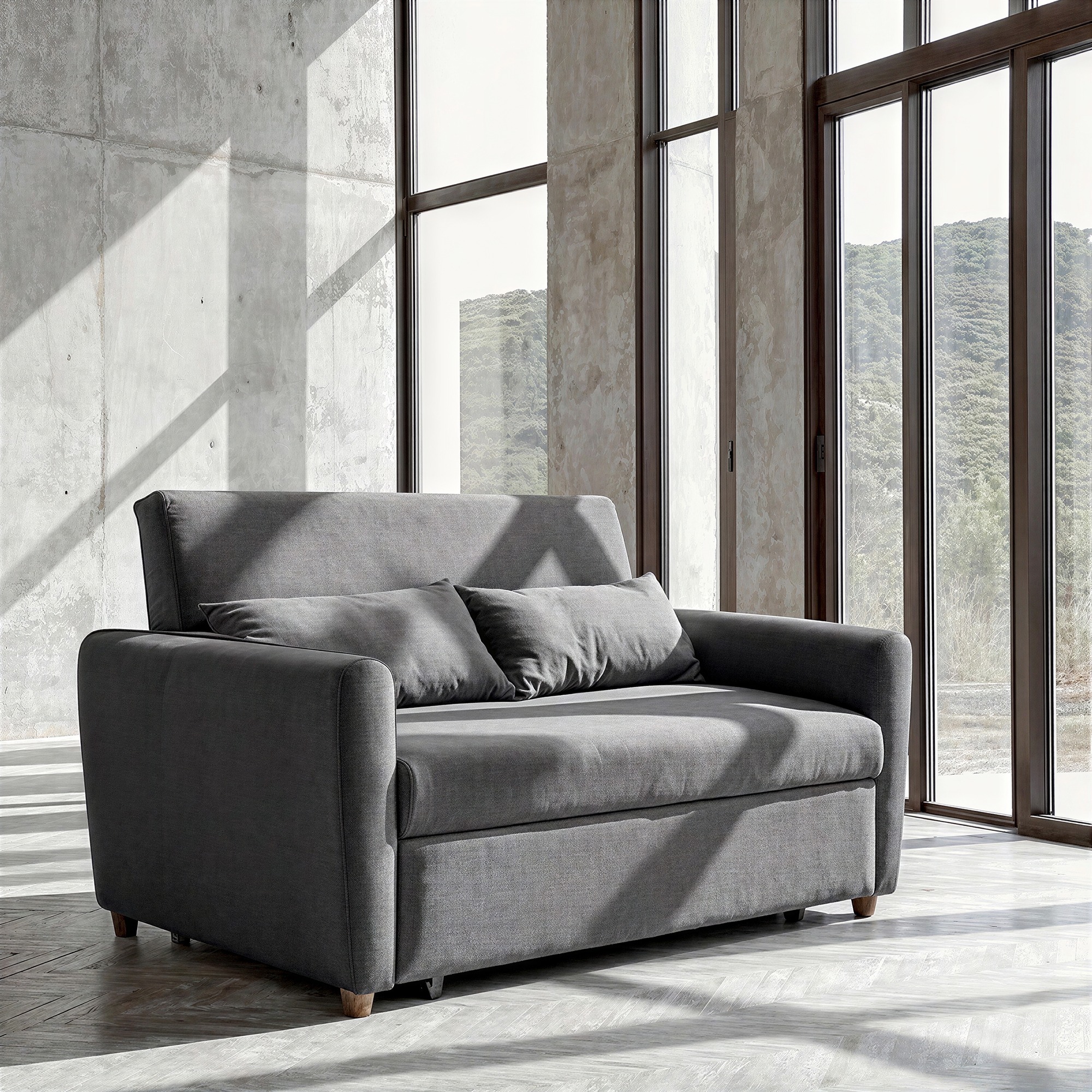 Fauteuil convertible 'San Francisco' - Gris foncé