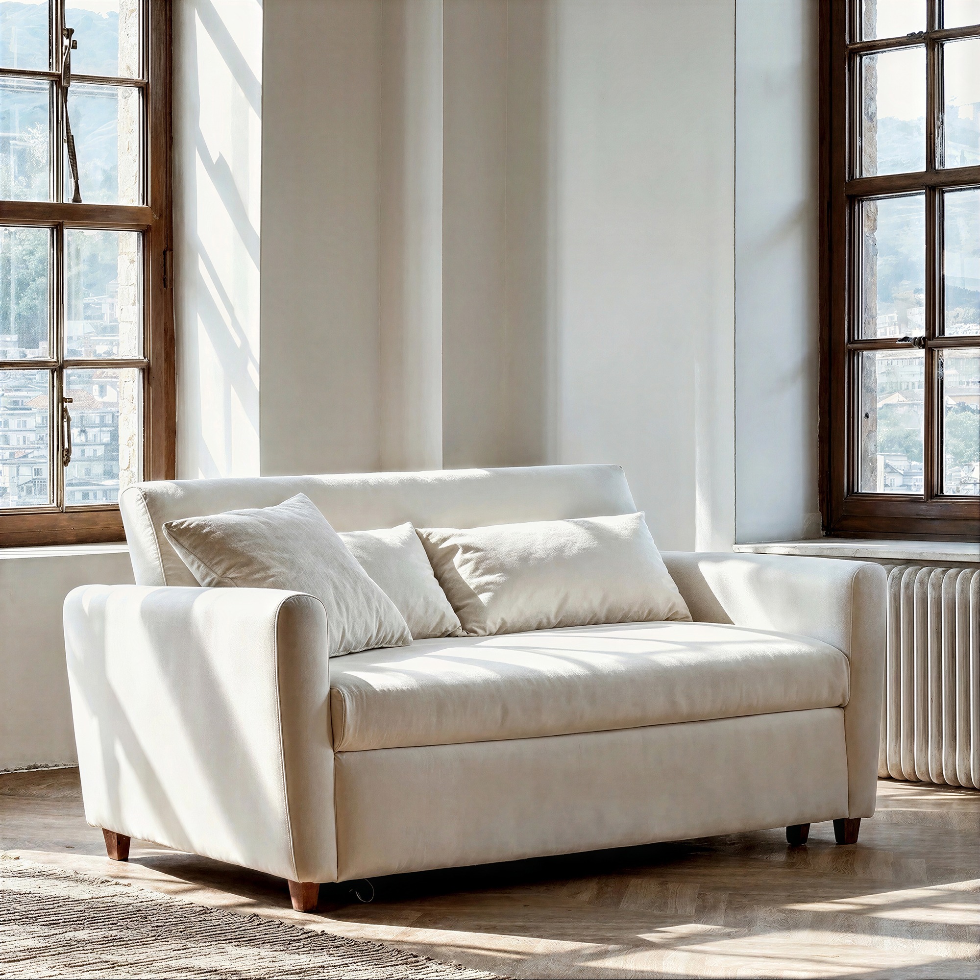 Fauteuil convertible 'San Francisco' - Blanc