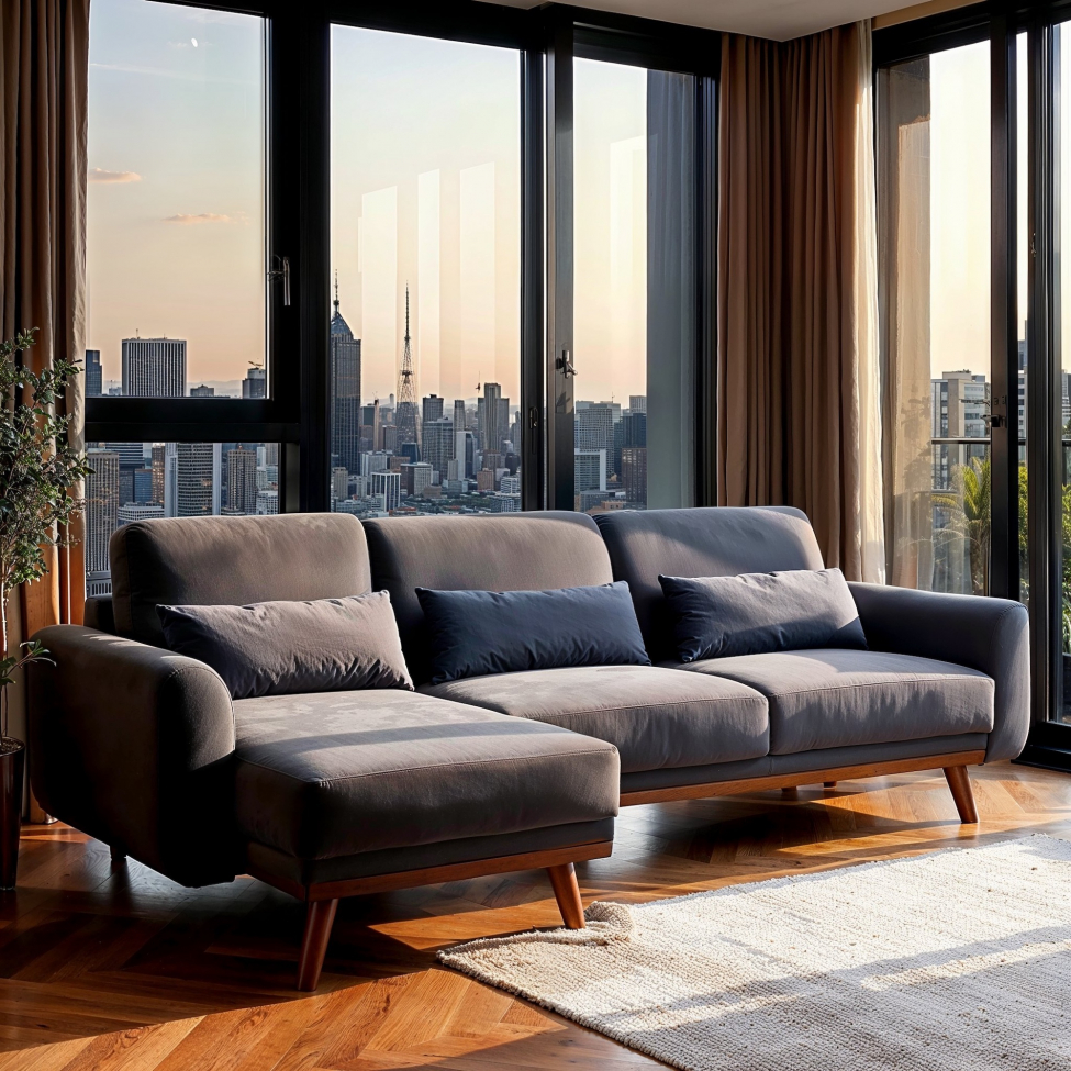 Canapé-lit 'Texas' - Gris foncé