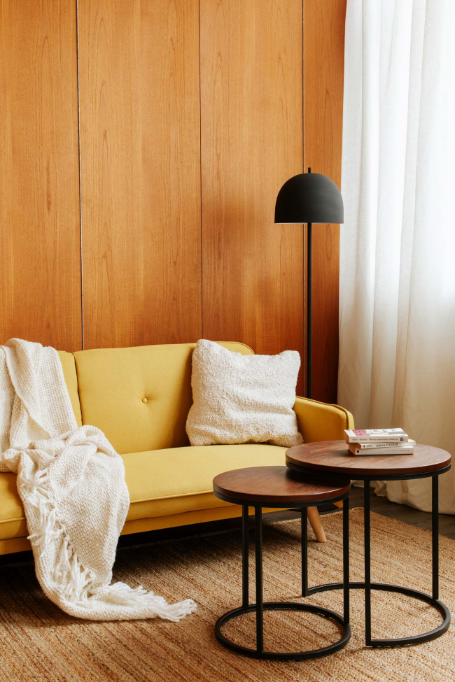 Canapé-lit 'Cap Vert' - Jaune