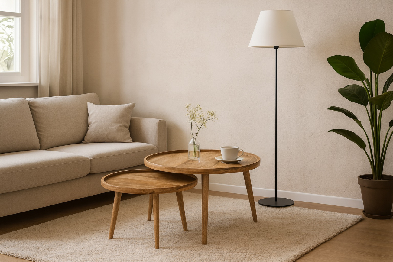 Table basse 'Manarola' 2 pièces - Brun