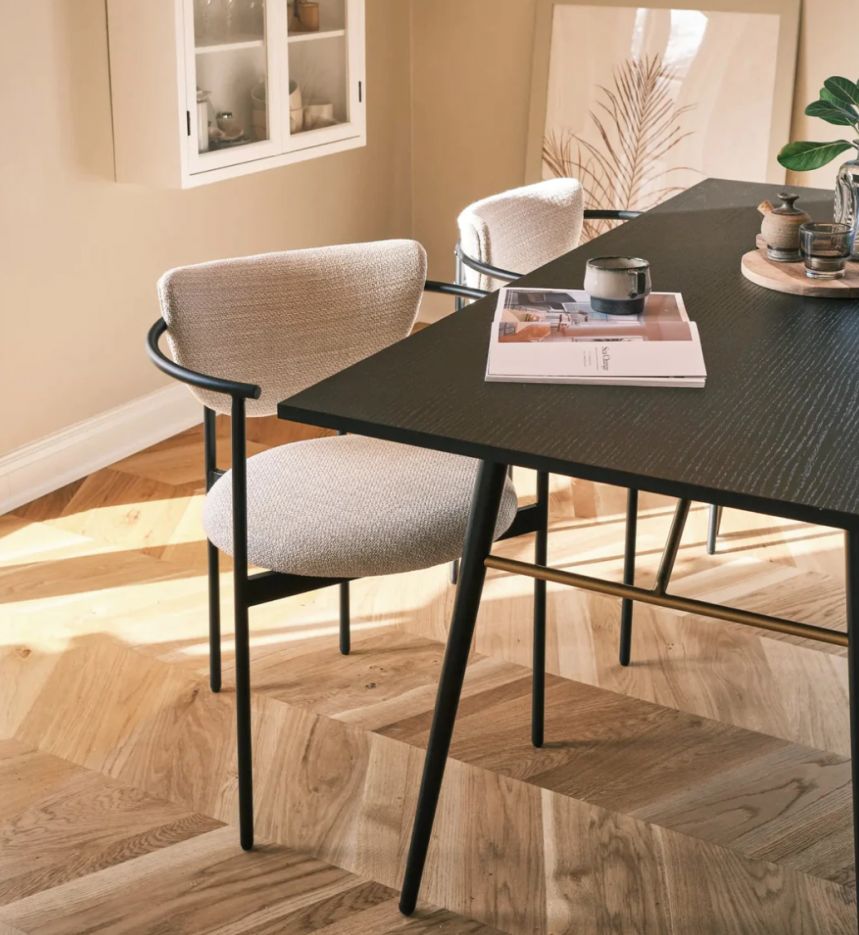 Chaise 'Lunar' - Crème Boucle