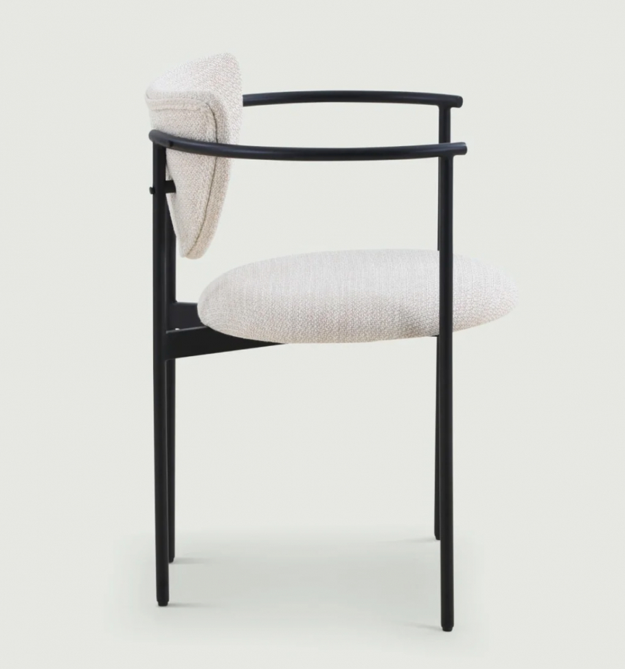 Chaise 'Lunar' - Crème Boucle