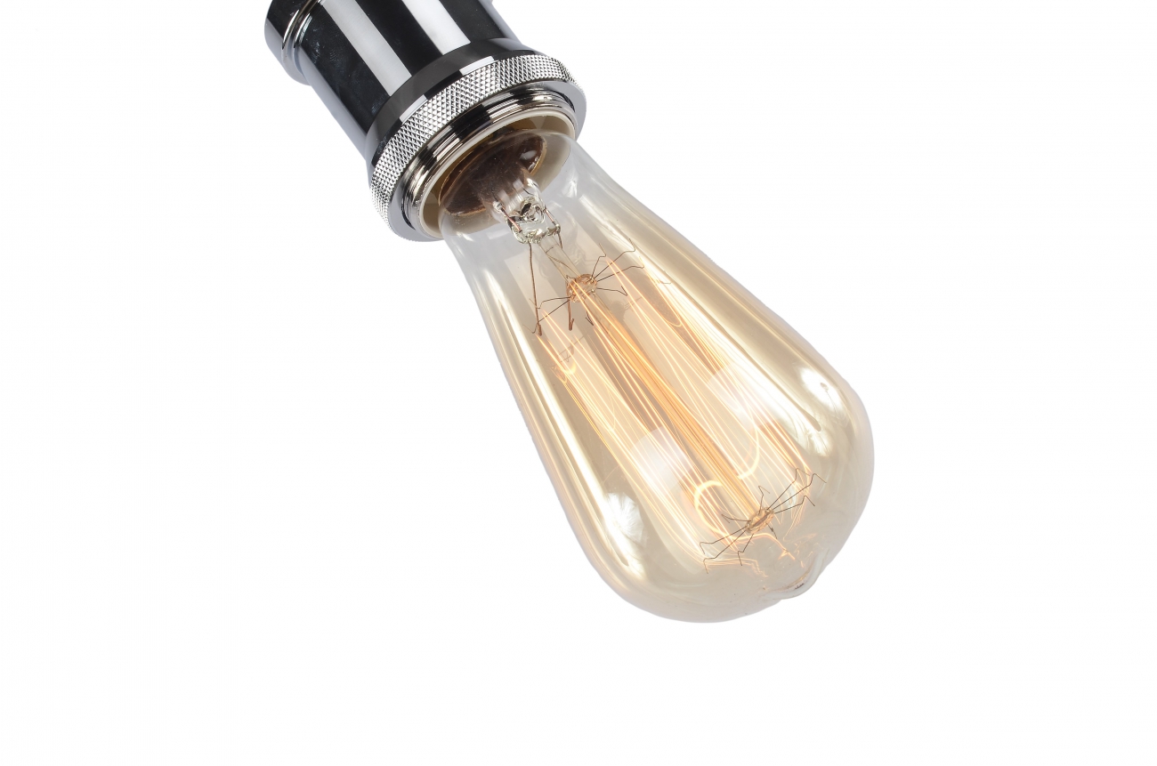 Plafonnier 'Chrome' - Verre/Métal