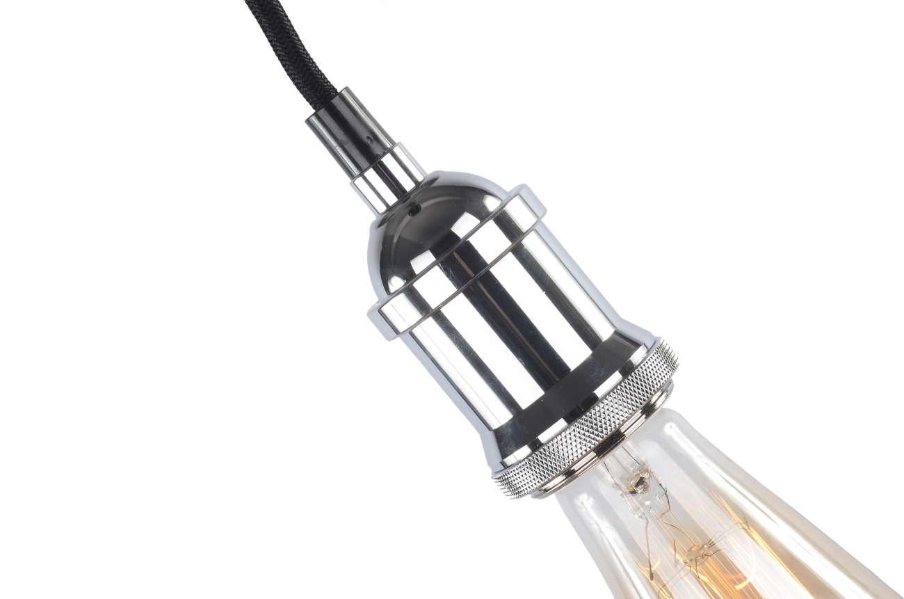 Plafonnier 'Chrome' - Verre/Métal