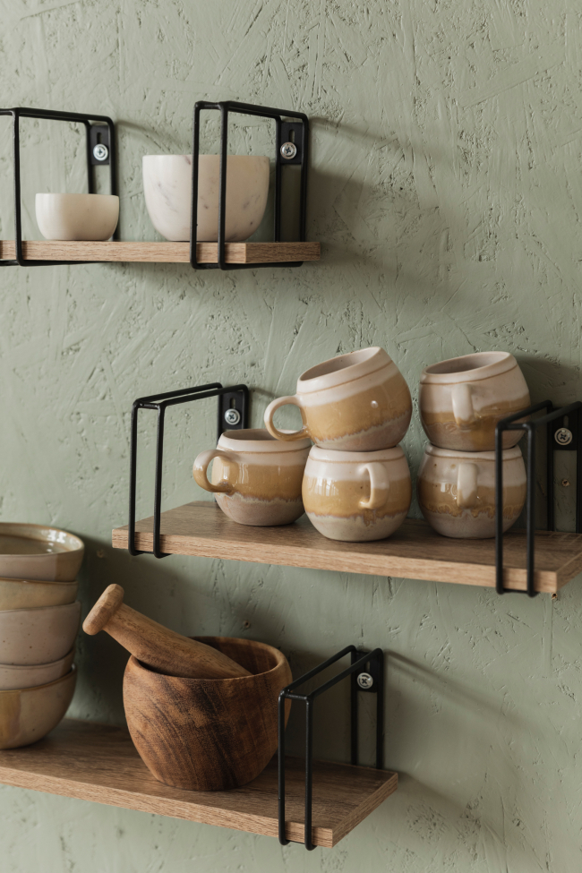 Étagères murales 'Square' 3 pièces - Chêne