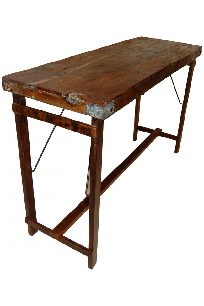 Table haute Vintage 172x59cm