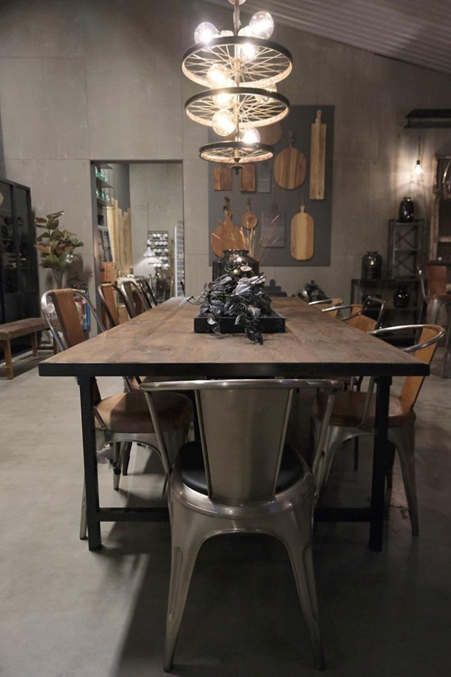 Table à manger Vintage - Bois recyclé