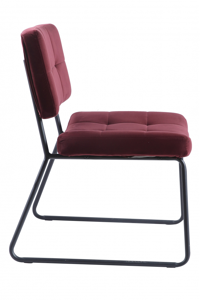 Fauteuil 'Kelly' - Bourgogne/Velours