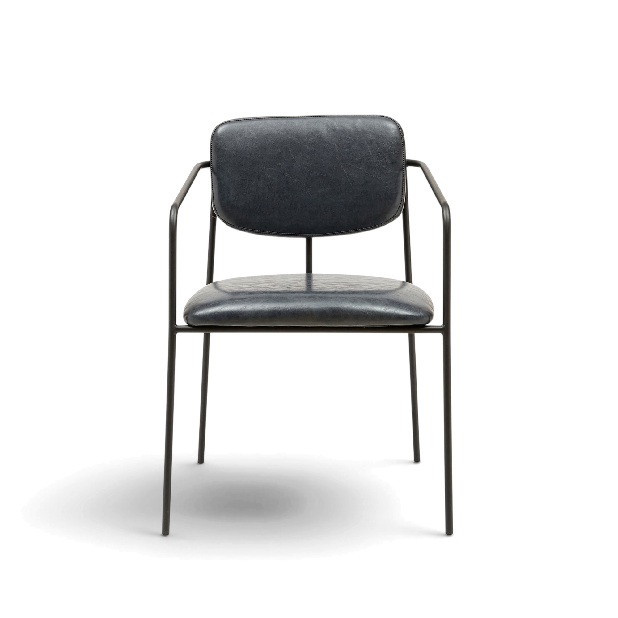 Fauteuil à accoudoirs 'Ebba' - Gris foncé