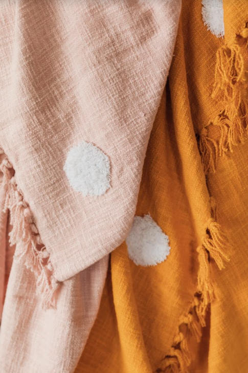 Plaid 'Dots' - Orange