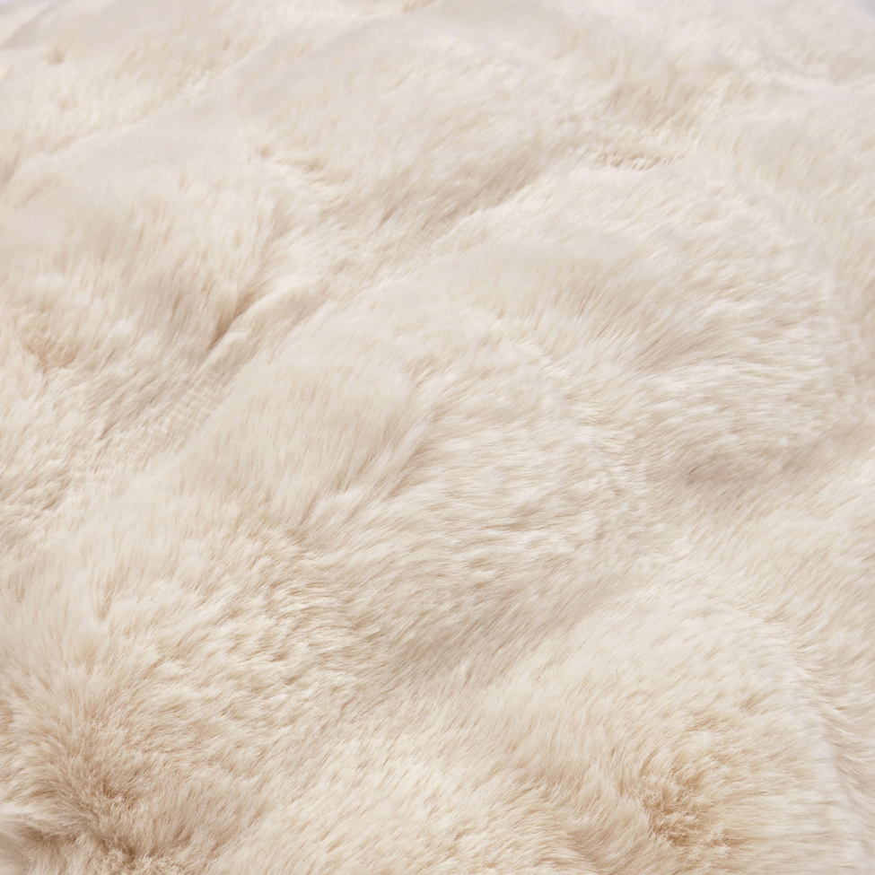 Housse de coussin ' Aranga Bubble ' 45 x 45 cm - Beige