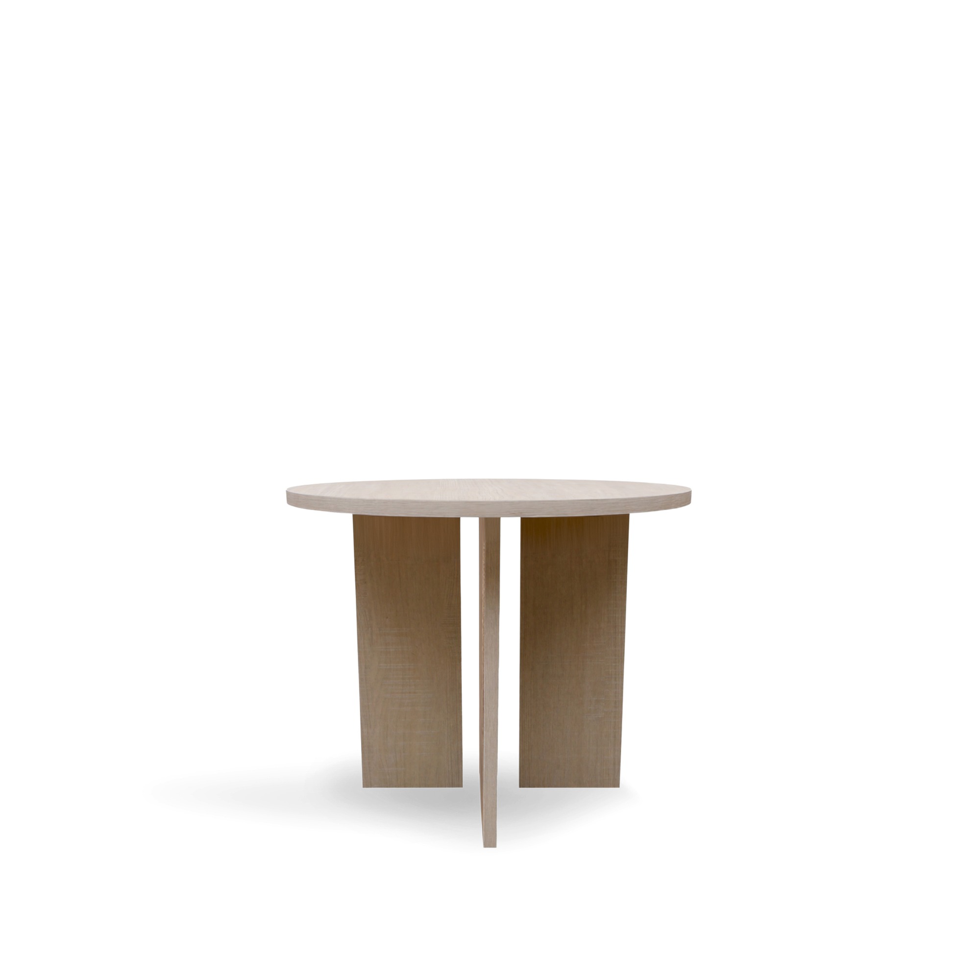 Table basse 'Créme' Ronde 55 cm - Pigment blanc