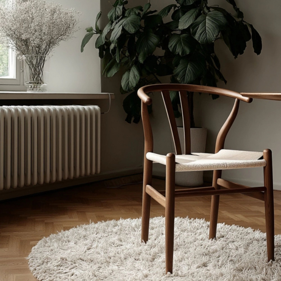 Chaise 'Alta' - Noyer/Beige