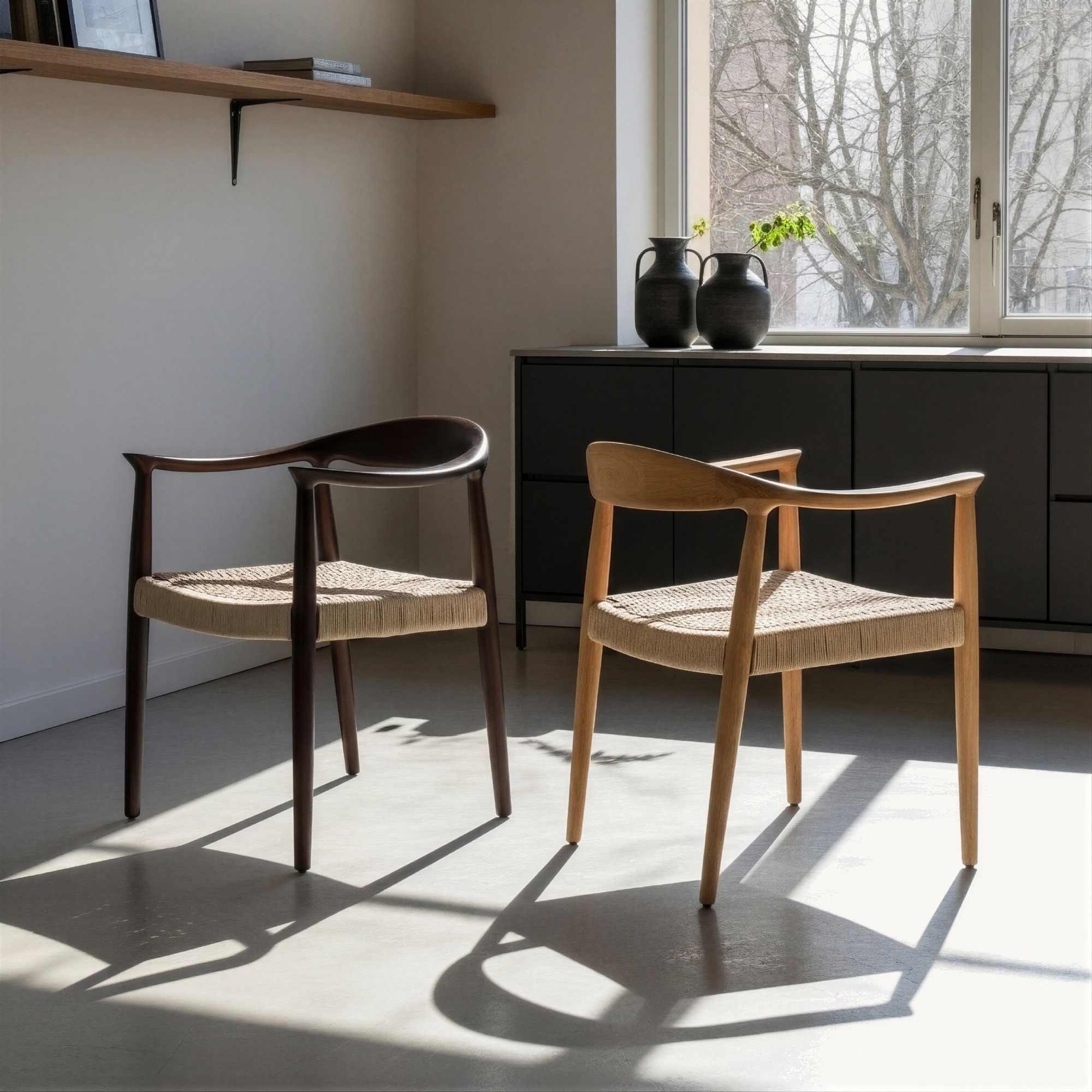 Chaise 'Ask' - Noyer