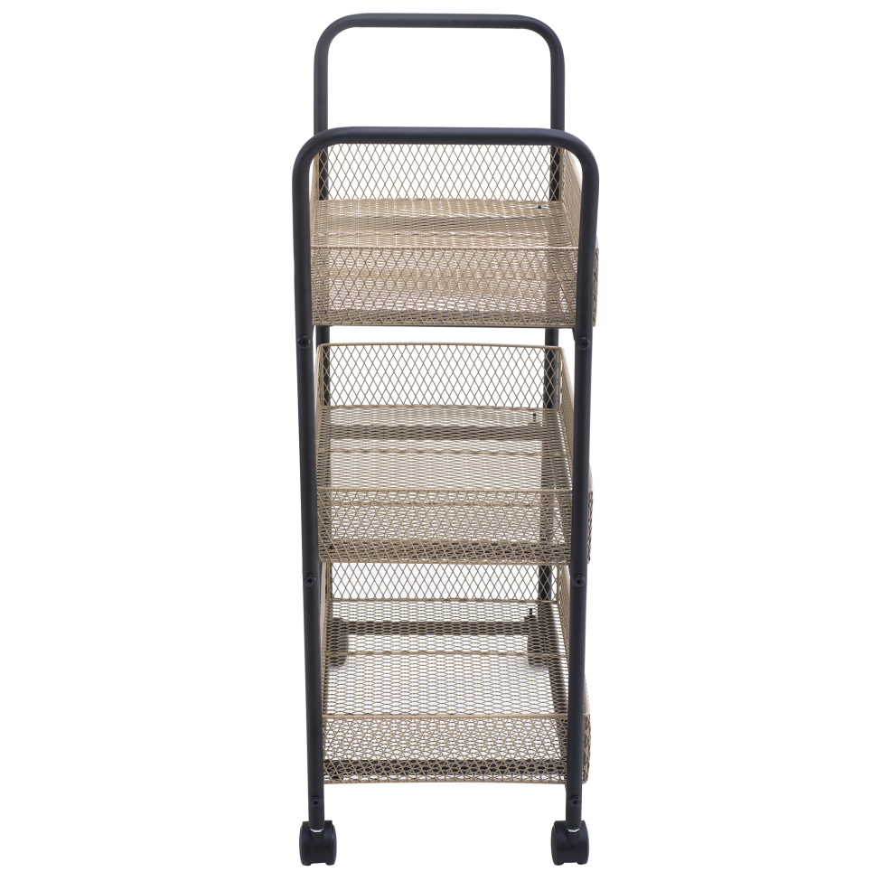 Chariot de cuisine 'Nät' - Noir/Bois