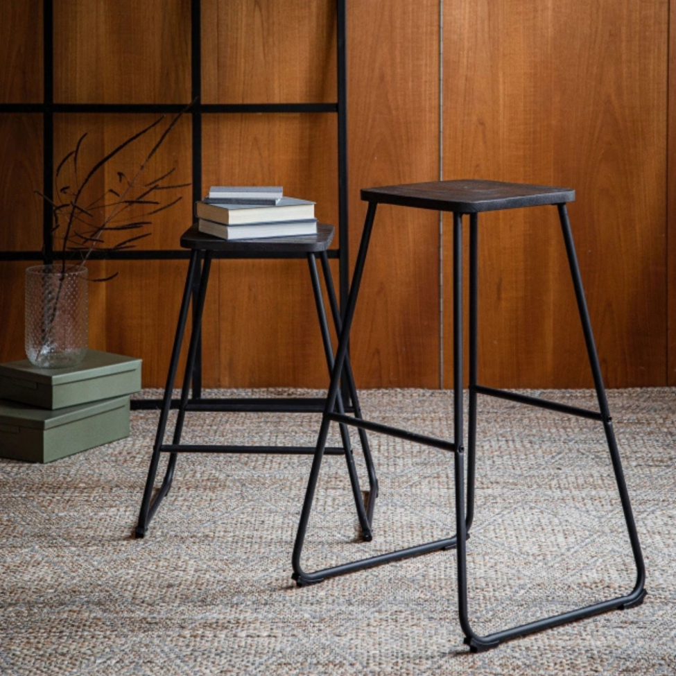 Tabouret 'Borås' - Brun/Noir