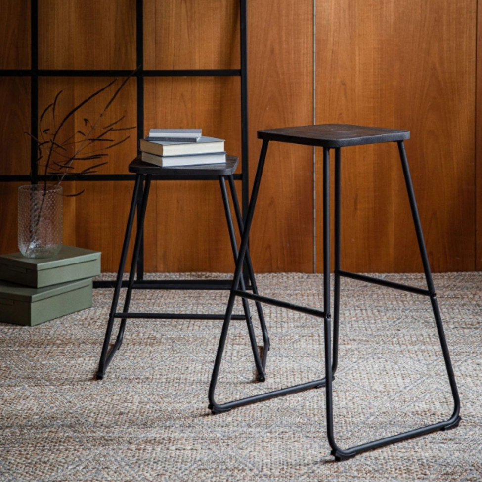 Tabouret 'Borås' - Brun/Noir