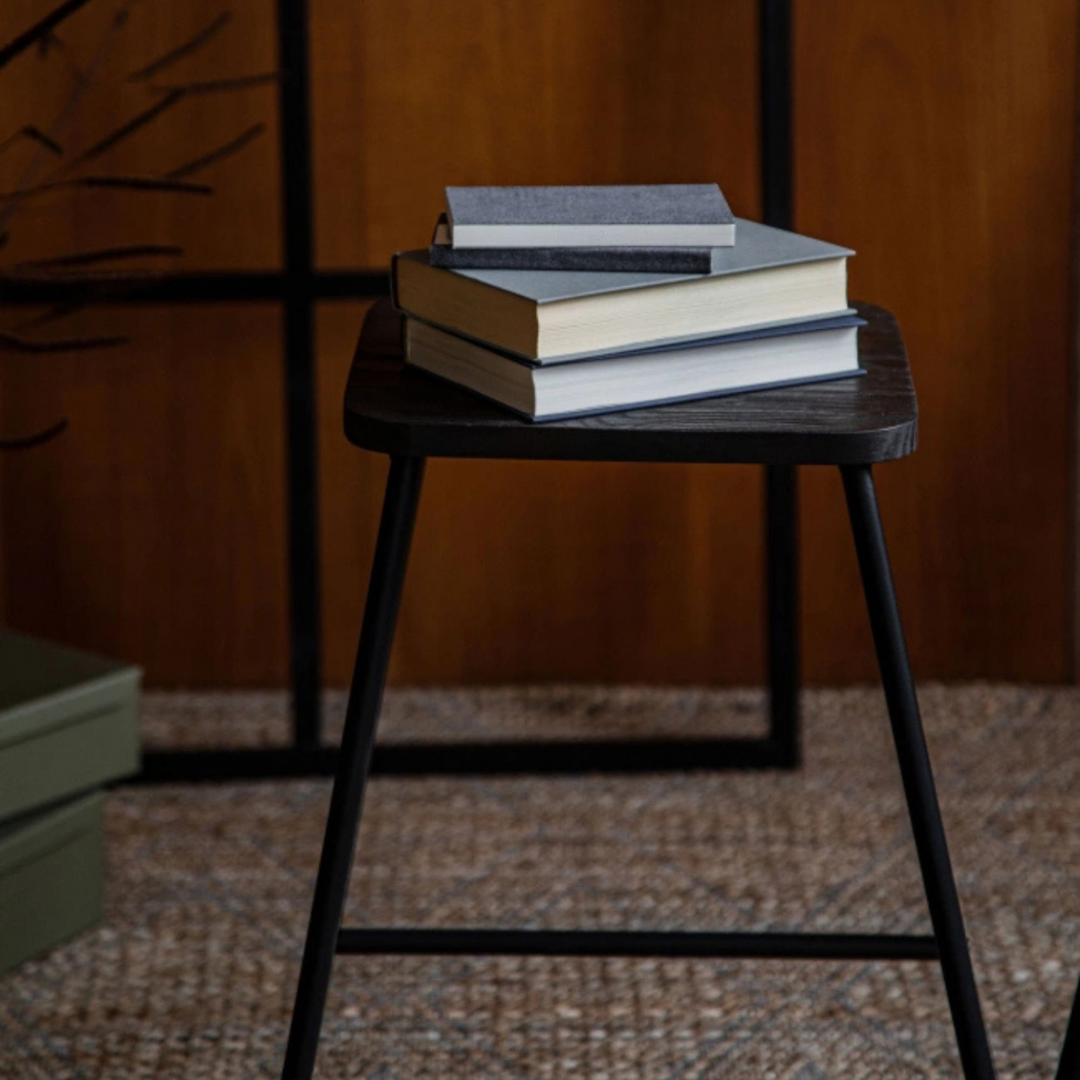 Tabouret 'Borås' - Brun/Noir