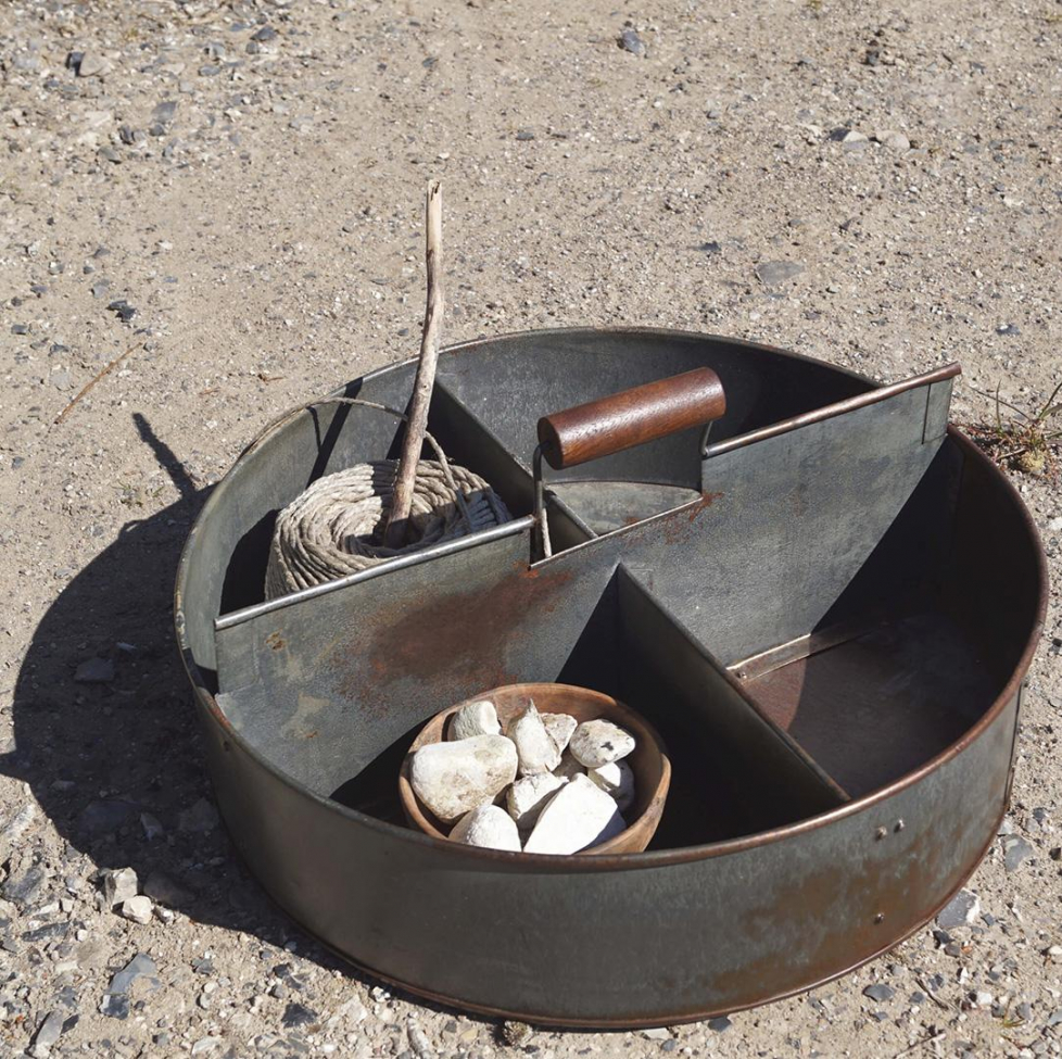 Boîte vintage avec poignées 'Agustin' - Fer/Patine