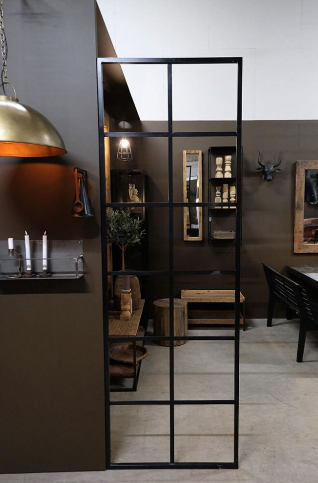 Mur industriel 'New York' L - Noir