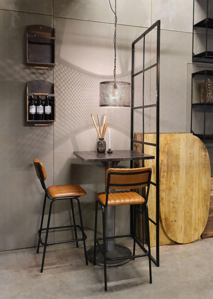 Mur industriel 'New York' L - Noir