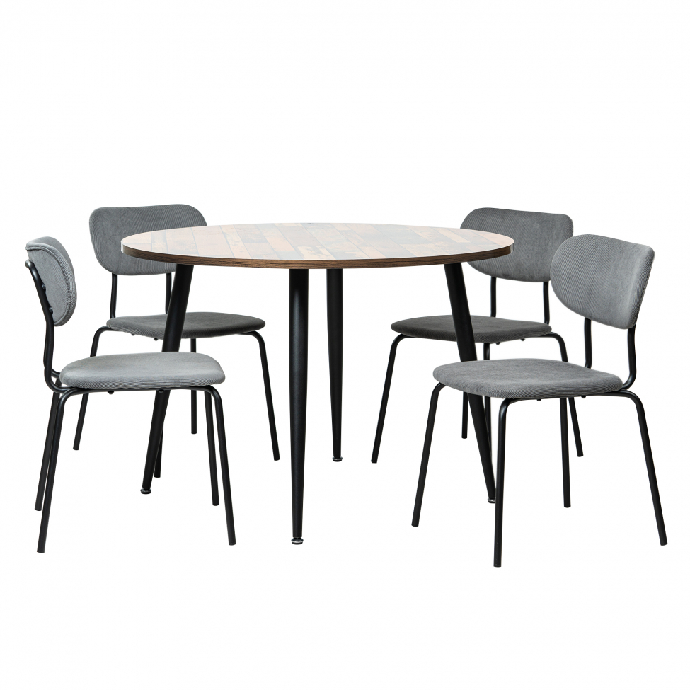 Groupe de repas 'Runt Kungsholmen' - 1 Table & 4 Chaises