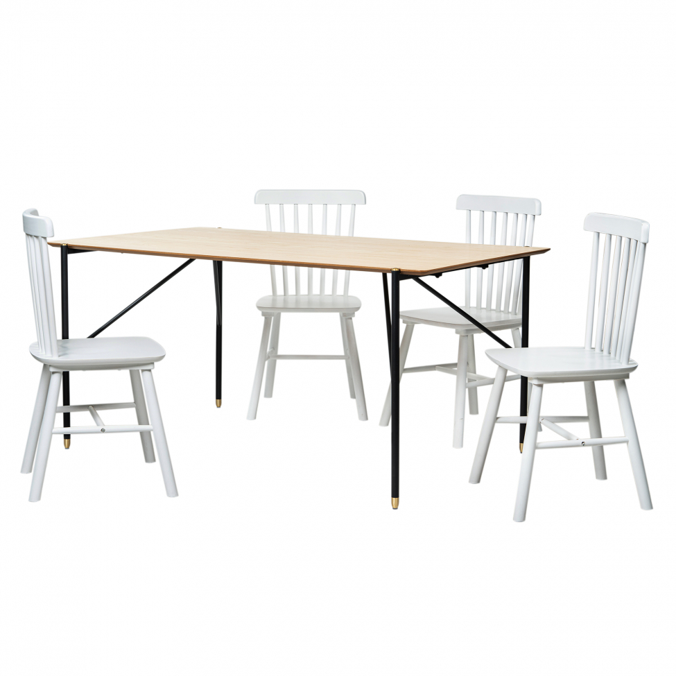 Groupe de repas 'Hornstull Elsa' - 1 Table & 4 Chaises