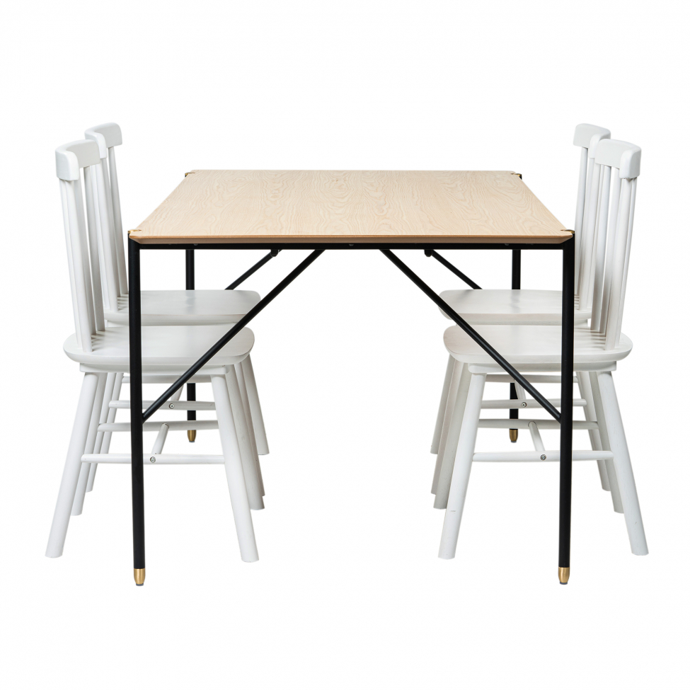 Groupe de repas 'Hornstull Elsa' - 1 Table & 4 Chaises