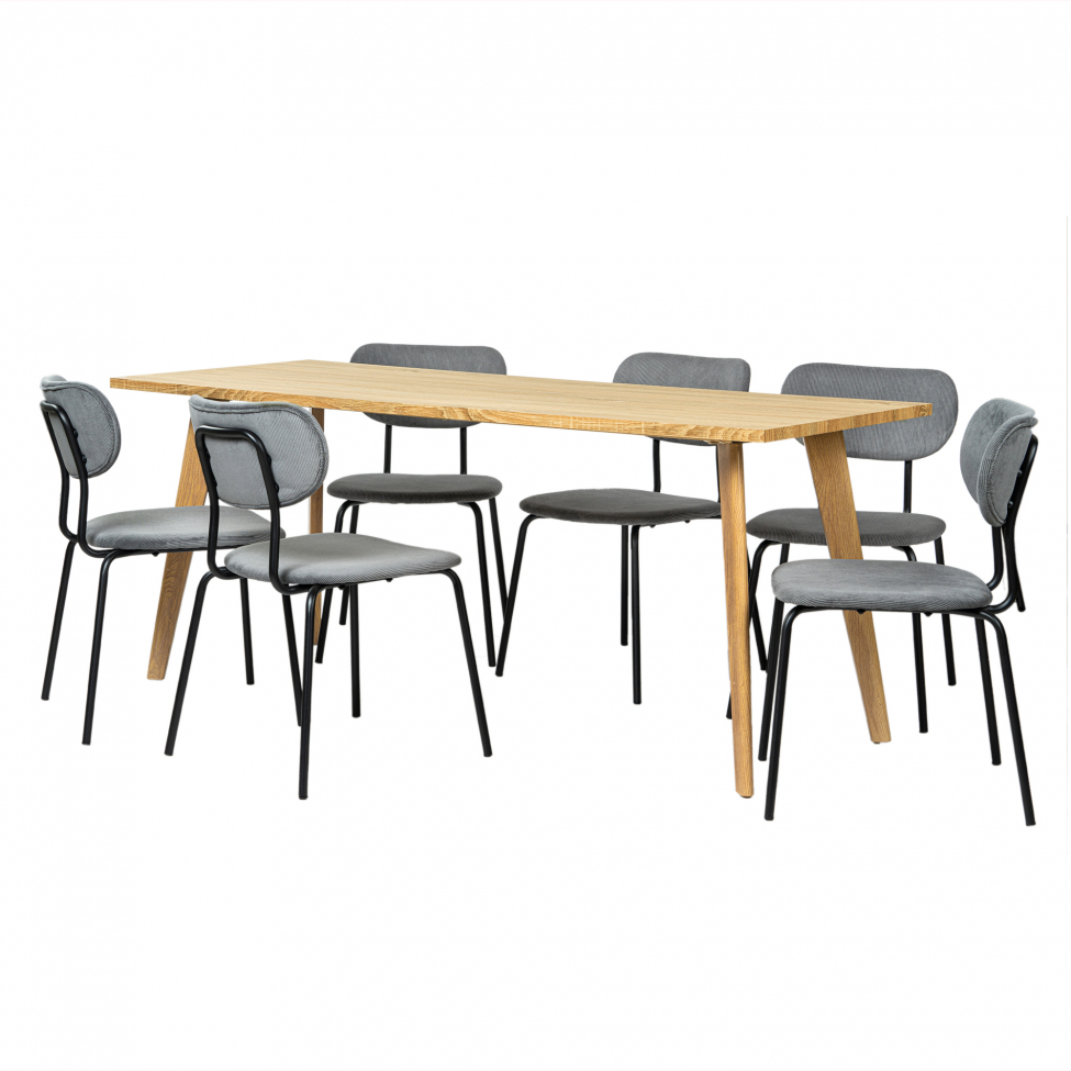 Groupe de repas 'Nordisk Kungsholmen' - 1 Table & 6 Chaises