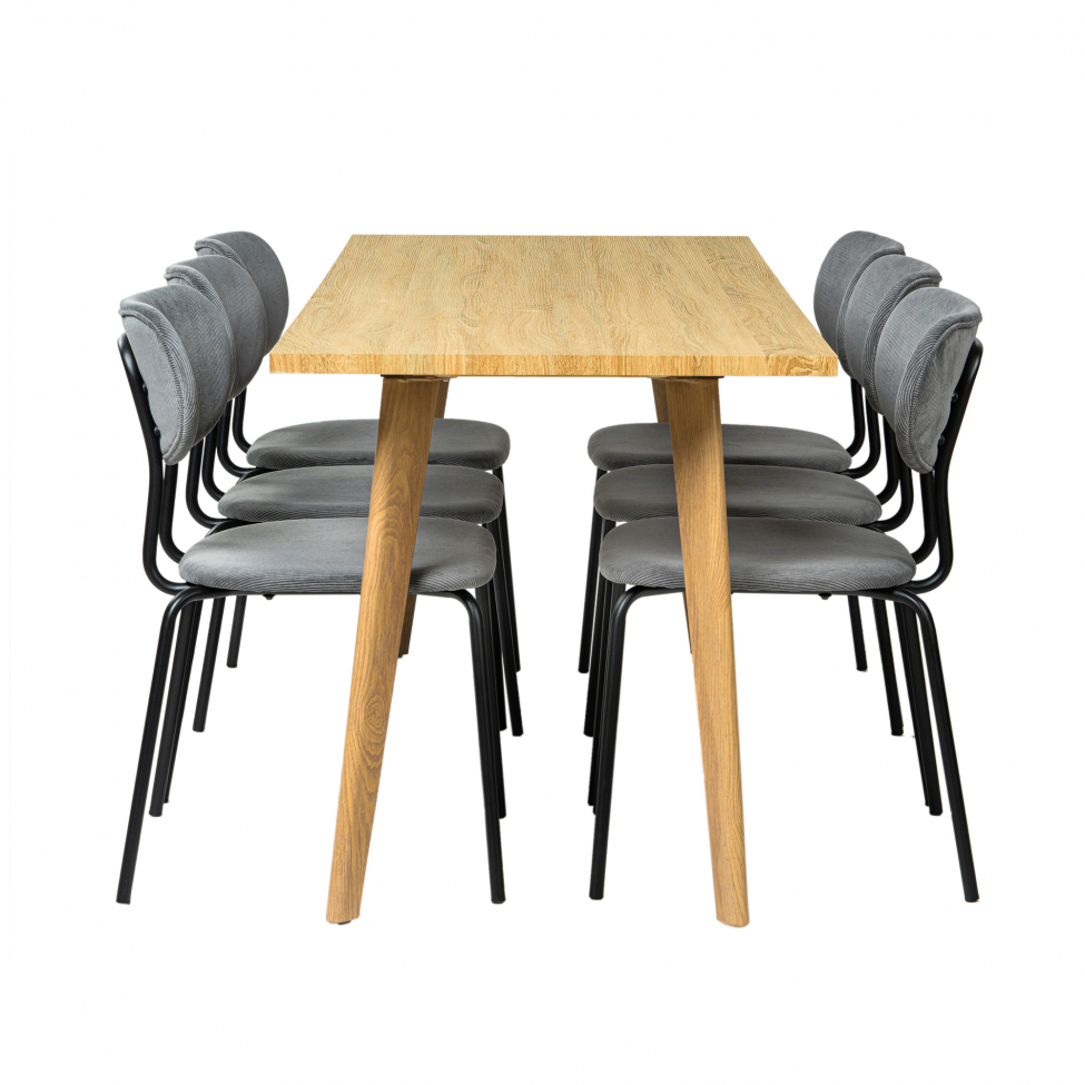 Groupe de repas 'Nordisk Kungsholmen' - 1 Table & 6 Chaises