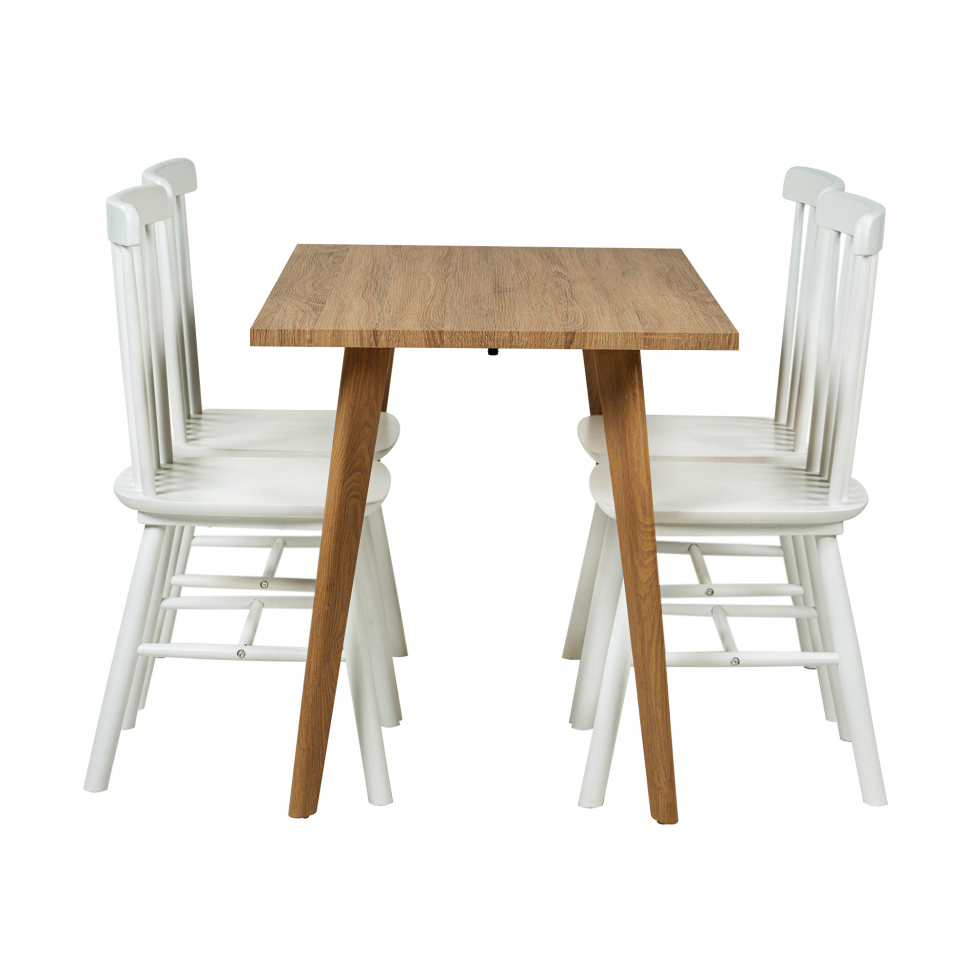 Groupe de repas 'Nordisk Elsa' - 1 Table & 4 Chaises
