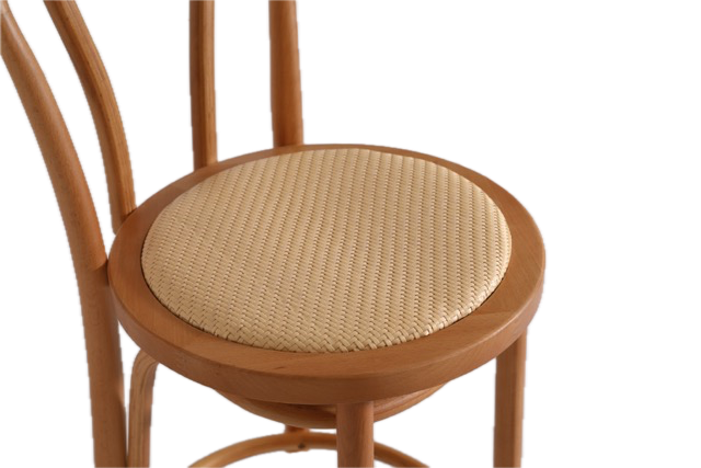 Tabouret de bar 'Bistro' - Naturel/Rotin